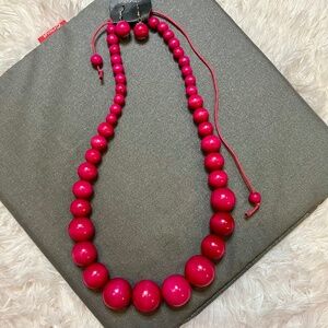 NEW Paparazzi Pink Beaded Necklace and Earring Set